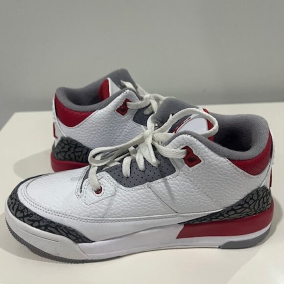 Size 2Y Air Jordan 3 Retro “Fire Red” Athletic Basketball Shoes DM0966-160 - Picture 5 of 8